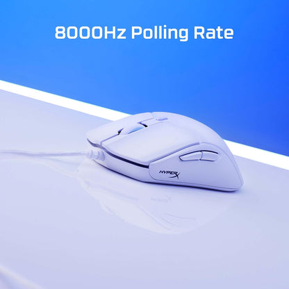 HyperX Pulsefire Haste 2, Mouse Gaming Cablato, Illuminazione RGB, 6 Tasti Personalizzabili, Fino a 26000 DPI, Resistenza fino a 100 Milioni di Clic, 4 Impugnature Antiscivolo