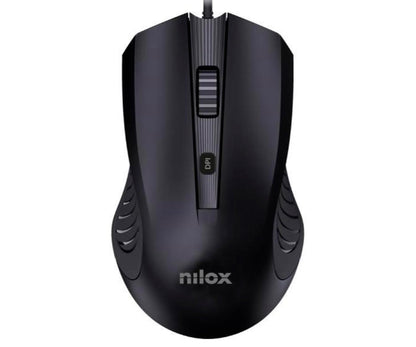 Nilox Wired USB Mouse, Black Brand