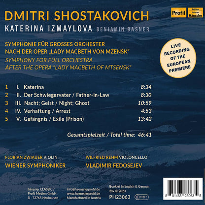 Shostakovich: Katerina Izmaylova - Live Recording of the European Premiere