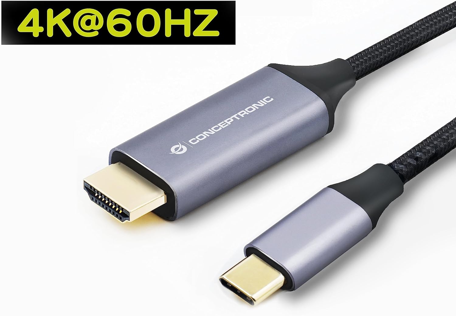Conceptronic ABBY10G USB-C to HDMI Male to Male Cable 4K60Hz