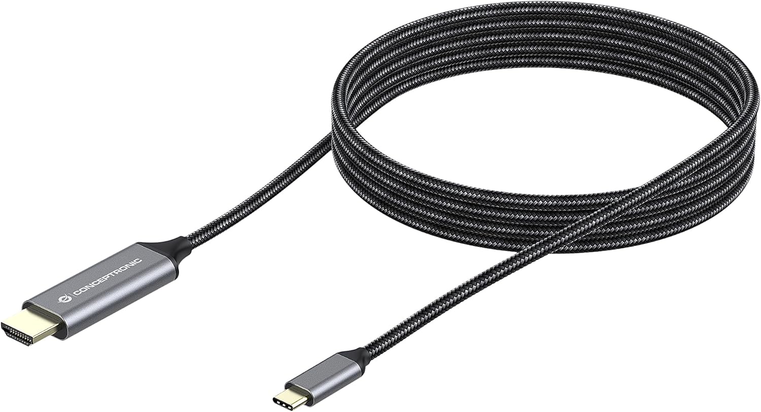 Conceptronic ABBY10G USB-C to HDMI Male to Male Cable 4K60Hz