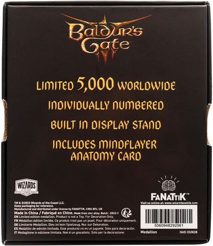 Dungeons & Dragons Limited Edition Baldur's Gate 3 Metal Collectible Medallion