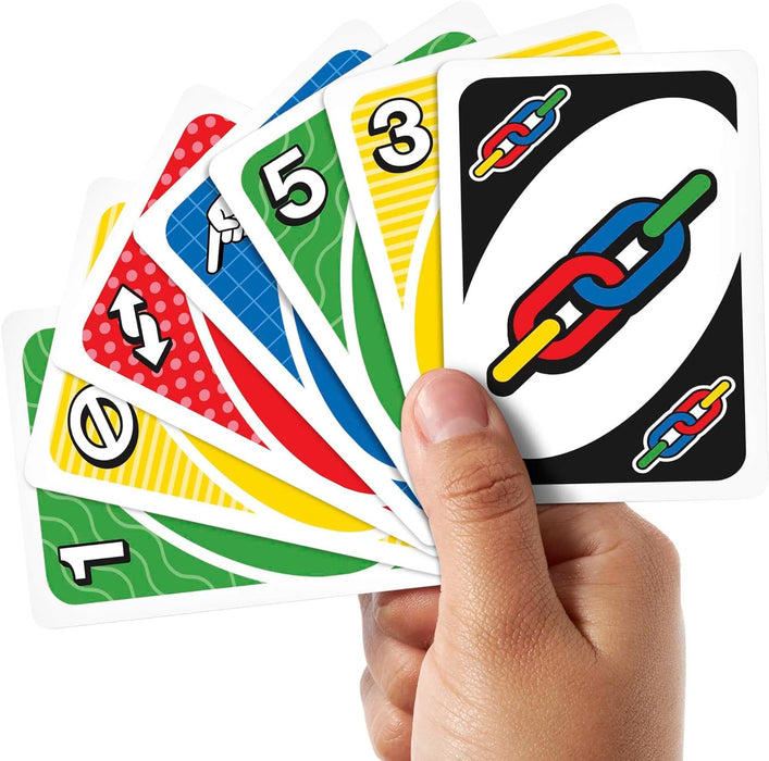 Mattel Games Juego de Cartas UNO Party! Juego de Mesa Familiar para Grupos Grandes, niños, niñas y Adultos +7 años (Mattel HMY49