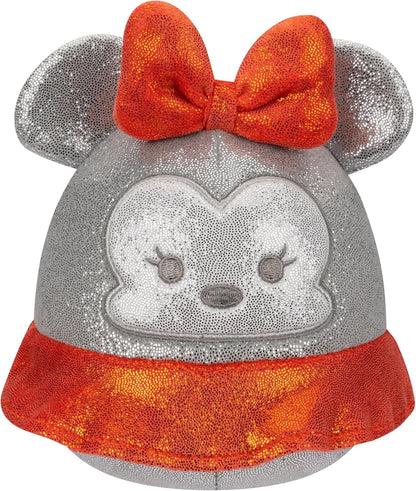 Squishmallows SQDI00233 - Disney 100 4er Pack, offizielles Set mit Winnie Puuh, Tinkerbell, Simba & Dumbo, je 12,5cm Plüschfiguren