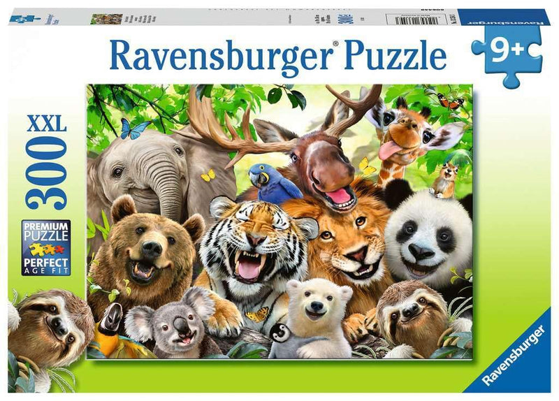Ravensburger Exotic Animals Selfie 300 Piece Jigsaw Puzzle for Adults and Children Age 9 Years Up