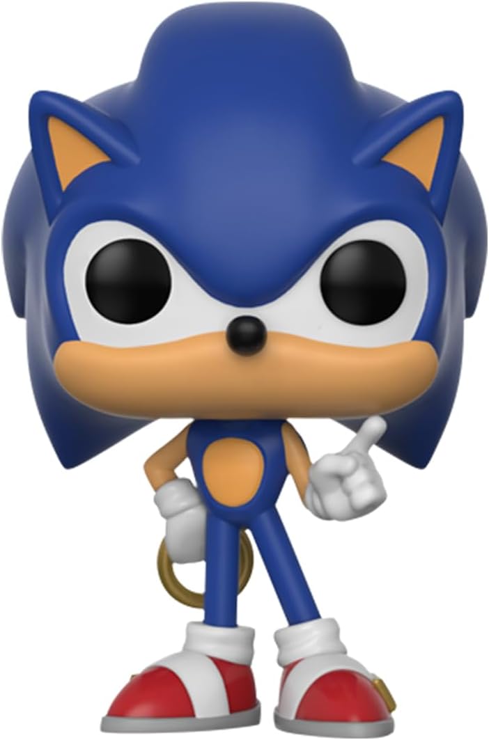 Funko Pocket POP! & Tee: Sonic - for Children and Kids - Flocked - Large - (L) - Sonic the Hedgehog - T-Shirt - Clothes With Collectable Vinyl Minifigure - Gift Idea - Toys and Short Sleeve Top