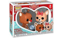 Funko POP! Keychain: Rudolph - 2 Pack Rudolph & Clarice - Rudolph the Red-Nosed Reindeer - Collectable Vinyl Mini Figure Novelty Keyring - Stocking Filler - Gift Idea - Official Merchandise