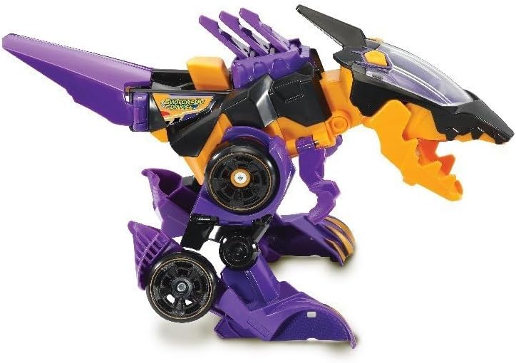 VTech Switch and Go Dinos Spinosaurus - Dino Car Transformer - 2 in 1 Toy with Dino Voice, Sound and Light Effects - For Kids 3-8 Years