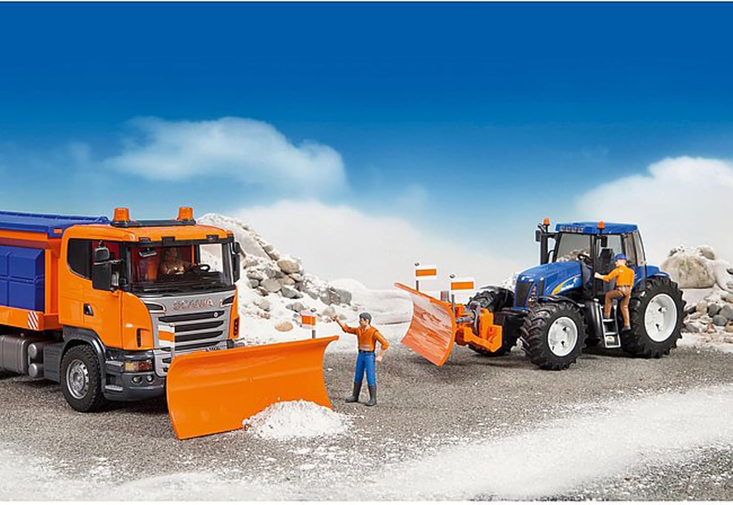 Bruder Plough Blade Trucks (with Adapter for MB Actros/Man TGA Trucks