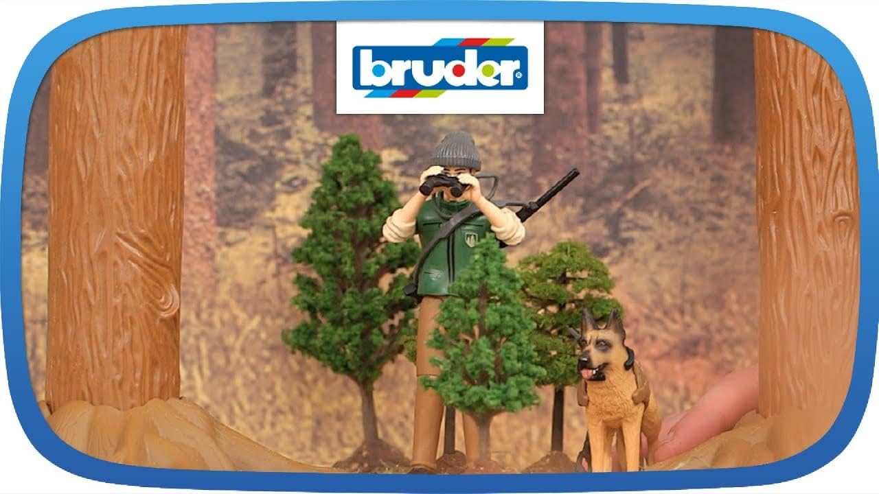 Bruder Forest Ranger with Dog and Equipment