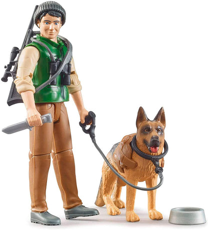 Bruder Forest Ranger with Dog and Equipment