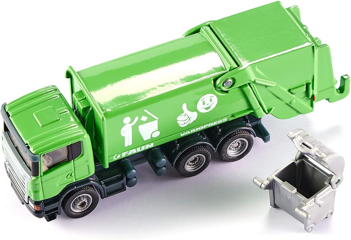 SIKU 1:87 SCALE FAUN VARIOPRESS REFUSE TRUCK