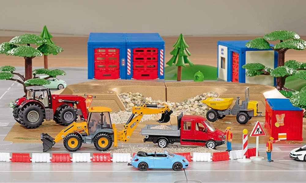 siku 3558, JCB 4CX Backhoe Loader, 1:50, Metal/Plastic, Yellow, Multifunctional, Can be combined with siku models of the same scale JCB 4CX Digger Loader