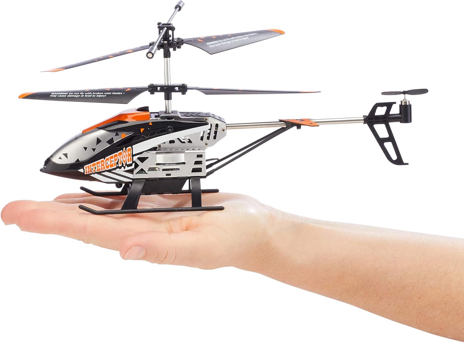 Revell Control 23817 Helicóptero a Control Remoto Interceptor Sensor anticolisión con Control preciso de 2,4 GHz, despegue y Aterrizaje con un Empuje, giroscopio de 6 Ejes, 3 Canales, Cuchillas de