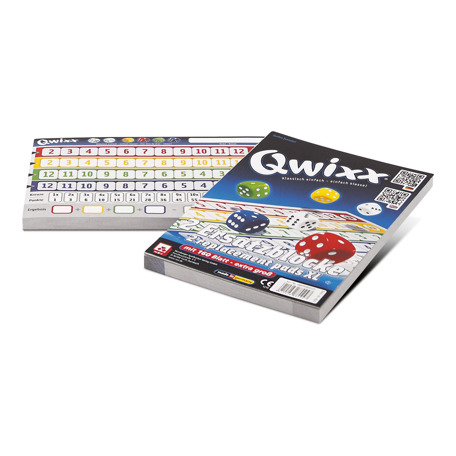 NSV 8819900515 - 4021 - QWIXX - XL - Blocks Set of 2 - Dice Game Single