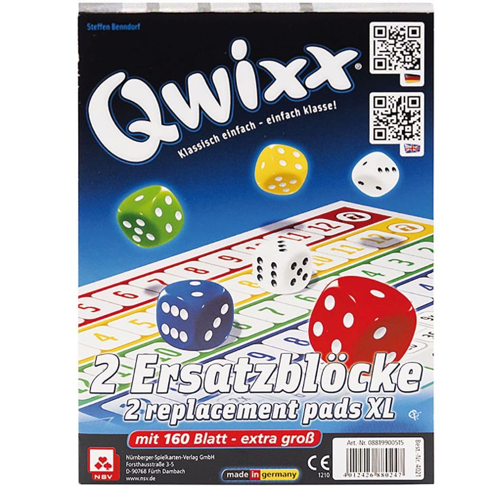 NSV 8819900515 - 4021 - QWIXX - XL - Blocks Set of 2 - Dice Game Single
