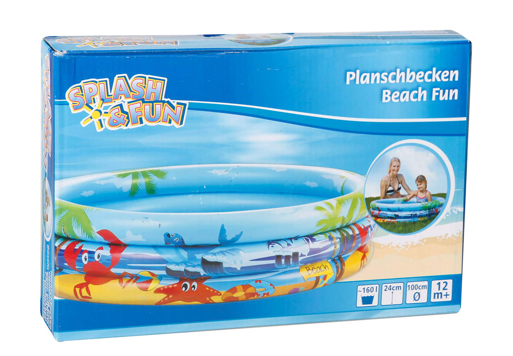 VEDES Großhandel GmbH - Ware Splash & Fun 77703489 Paddling Pool Beach Fun 100 cm