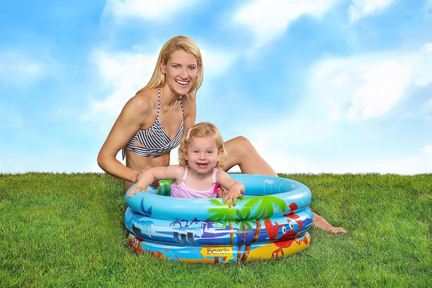 VEDES Großhandel GmbH - Ware Splash & Fun Baby Paddling Pool Beach Fun Diameter 70 cm