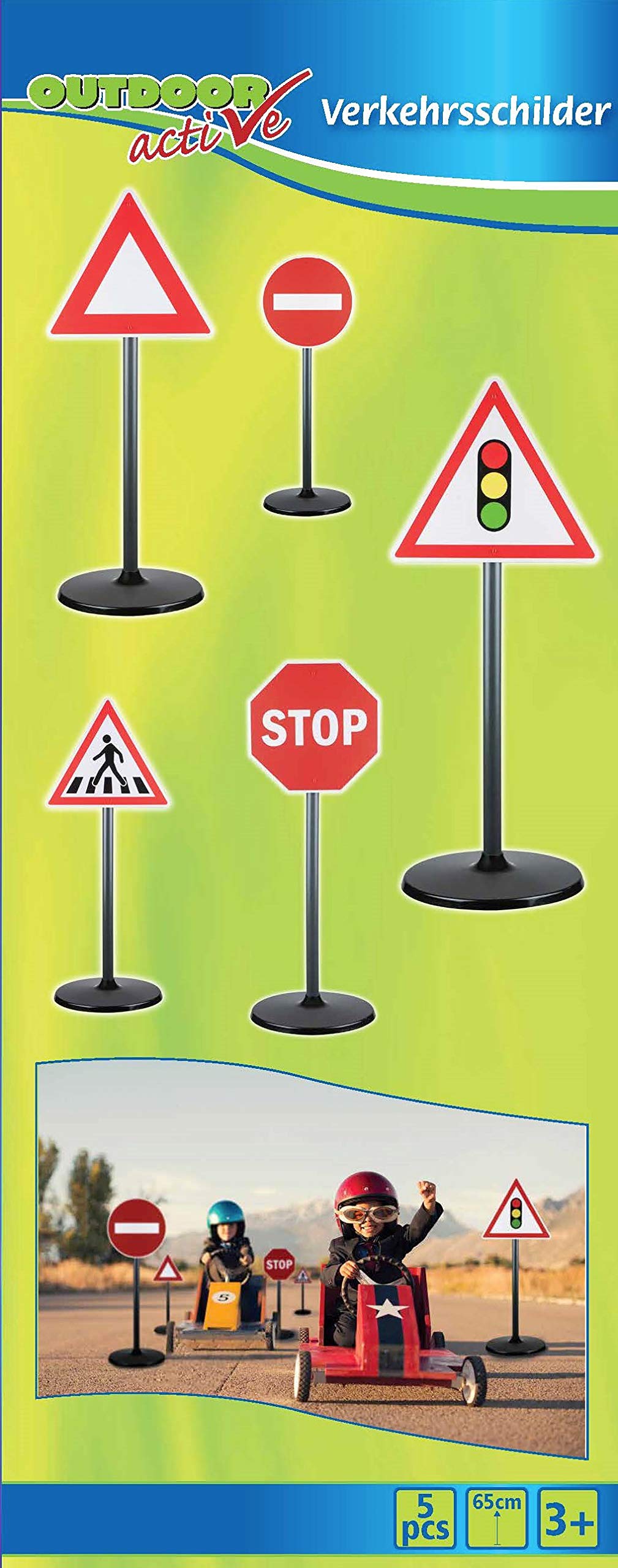`OA Verkehrsschilder 5-teilig, Hohe 65cm`