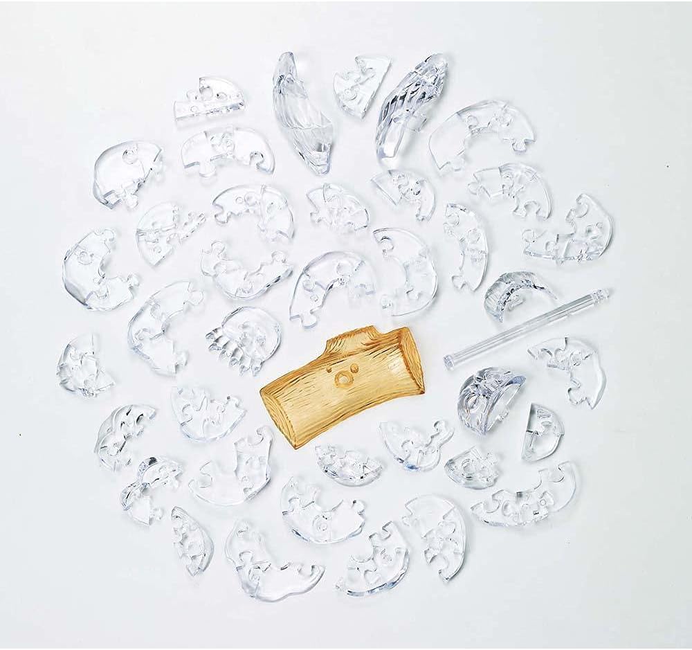 HCM Kinzel Crystal Puzzle - Eule transparent