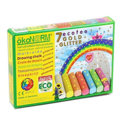 ökoNORM (Oekonorm Drawing Chalk, Princess Ecofee, Golden Glitter 7 Colour Pack, One Size, 75017