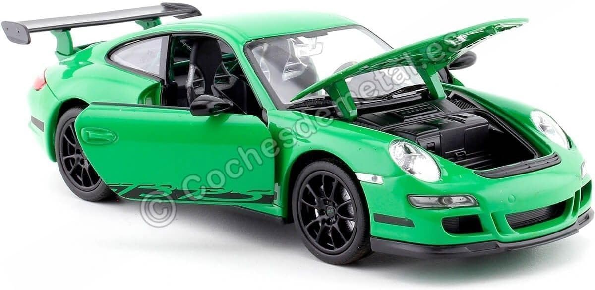 Welly 22495 Porsche 911 (997) GTR3 RS 1:24 Collector's Model Green