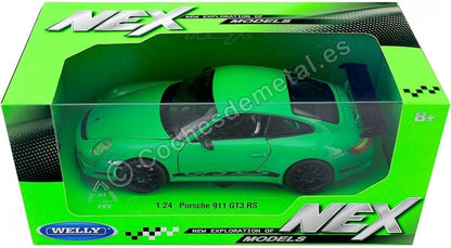 Welly 22495 Porsche 911 (997) GTR3 RS 1:24 Collector's Model Green