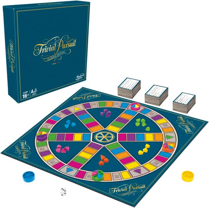 Hasbro Trivial Pursuit, Wissensspiel für Erwachsene, Familienspiel, 16 Jahre to 99 Jahre Klassik Single