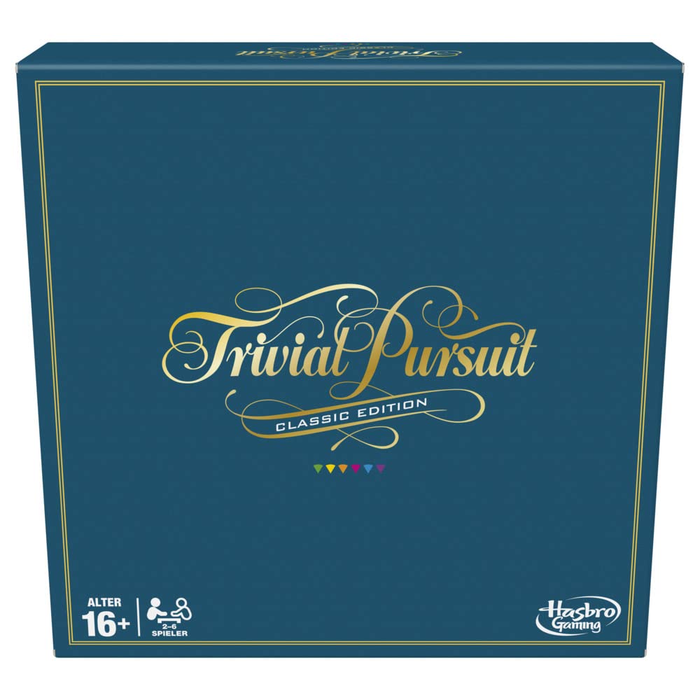 Hasbro Trivial Pursuit, Wissensspiel für Erwachsene, Familienspiel, 16 Jahre to 99 Jahre Klassik Single