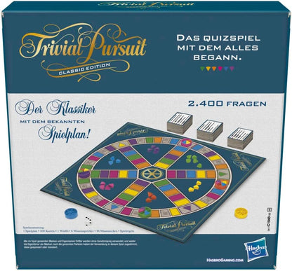 Hasbro Trivial Pursuit, Wissensspiel für Erwachsene, Familienspiel, 16 Jahre to 99 Jahre Klassik Single