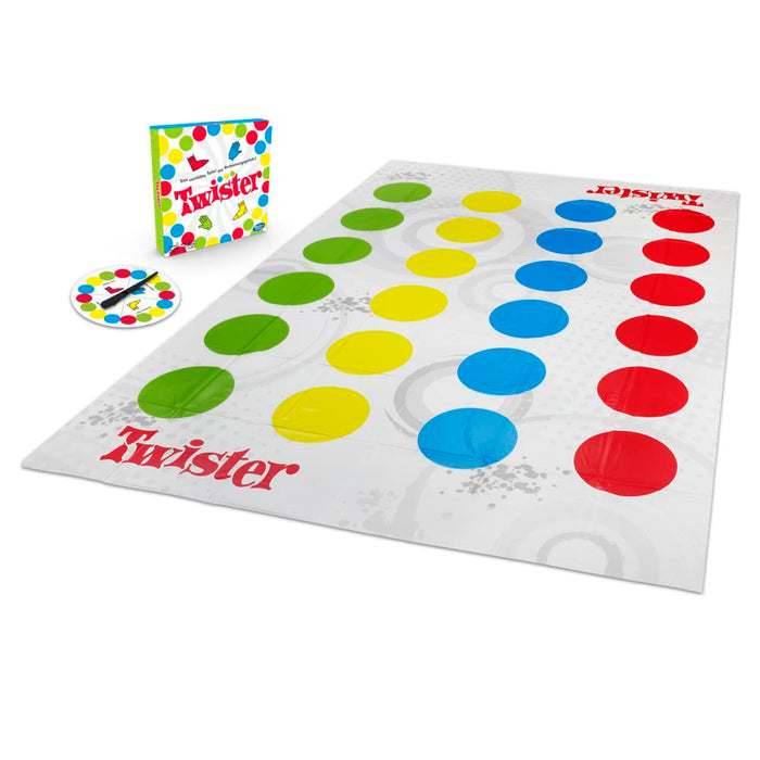 Play-Doh 98831398, Party Families and Children, Twister 6 Years, Classic Game for Indoor and Outdoor Use, Single, multicoloured, Includes 1 twister mat, 1 turntable and game instructions