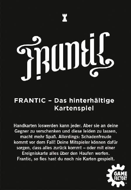 Frantic The Sneaky Card Game German Version