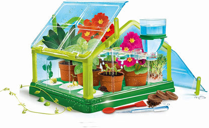 CLEMENTONI 59081 Galileo Growhouse Experiment Set, Multicoloured, 7 x 45,1 x 31,1 cm Experimenting in the greenhouse