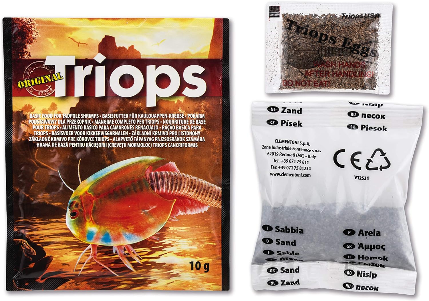 Clementoni Galileo Lab – Original Triops Nachfüll-Set, Züchten & Beobachten von Urzeitkrebsen, Spielzeug für Kinder ab 8 Jahren, Biologie zum Anfassen, für kleine Forscher von Clementoni 69935