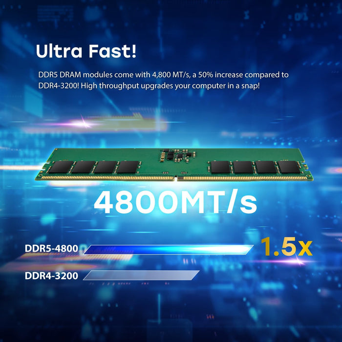 Transcend Modulo di memoria SO-DIMM da 16 GB DDR5 4800 MHz - JM4800ASE-16G