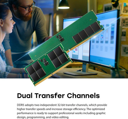 Transcend Modulo di memoria SO-DIMM da 32 GB DDR5 4800 MHz - JM4800ASE-32G