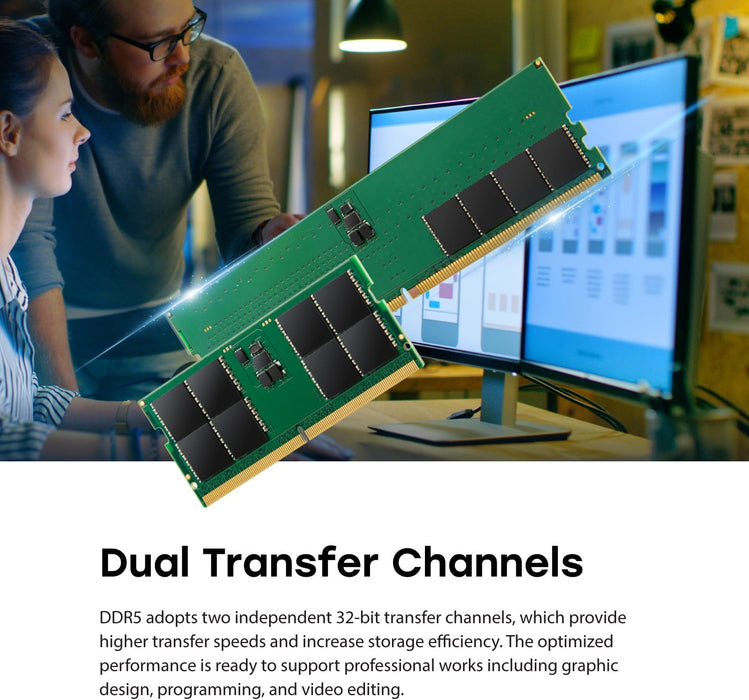 Transcend Modulo di memoria SO-DIMM da 32 GB DDR5 4800 MHz - JM4800ASE-32G