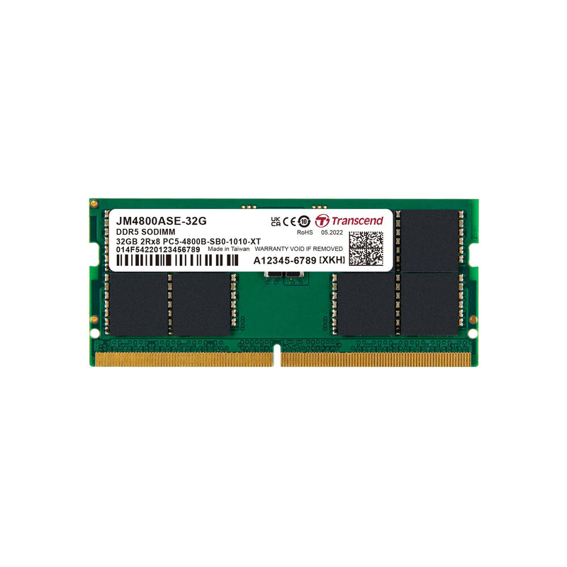 Transcend Modulo di memoria SO-DIMM da 32 GB DDR5 4800 MHz - JM4800ASE-32G