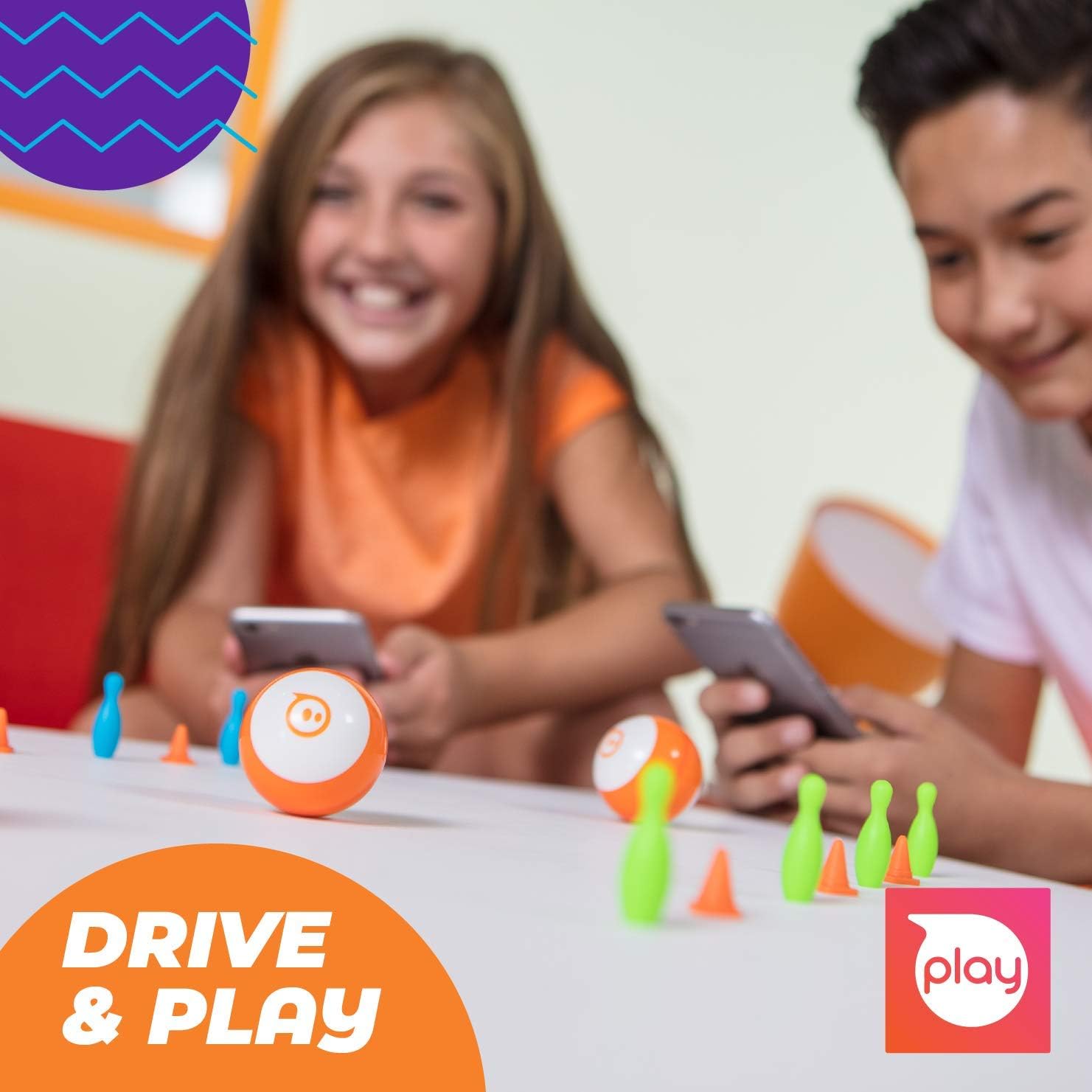 Sphero Mini Red: App-Controlled Robotic Ball, STEM Learning and Coding Toy, Ages 8 and Up