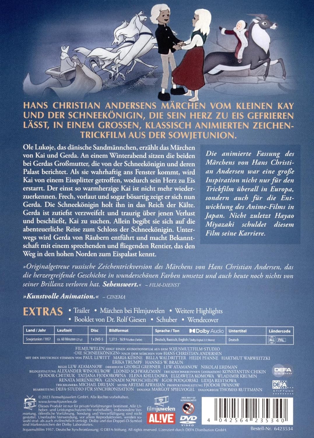 Die Schneekönigin (1957) (Filmjuwelen / DEFA-Märchen