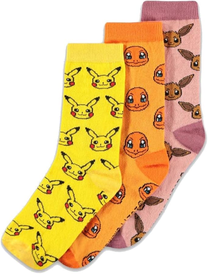 Pokémon Basic Socks (3 Pack