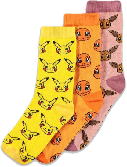 Pokémon Basic Socks (3 Pack