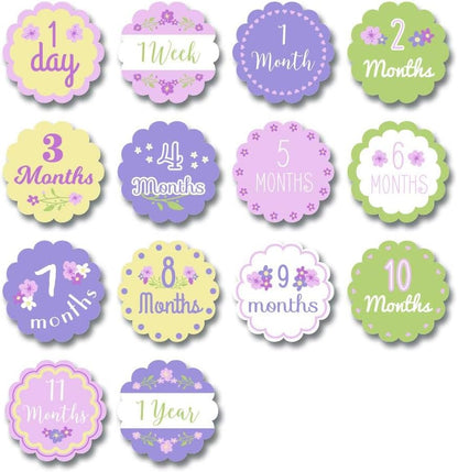 Lulujo Milestone Swaddle Blanket and Card Set, Isn't she Lovely