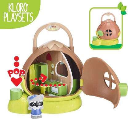 Klorofil - Mini universe hazelnut house - 3 pieces to discover - develops imagination and motor skills
