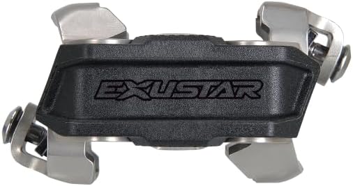 Exustar E-PM239 Clip-In Pedals, 9/16", Black