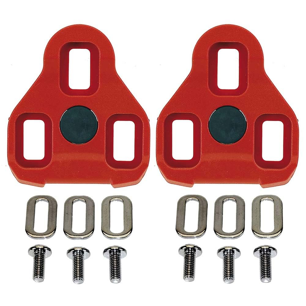 Exustar E-ARC10 EPS-R (Compatible with Look Keo) Cleats, 7° Float, Red