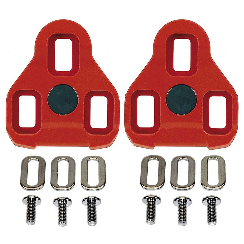 Exustar E-ARC10 EPS-R (Compatible with Look Keo) Cleats, 7° Float, Red