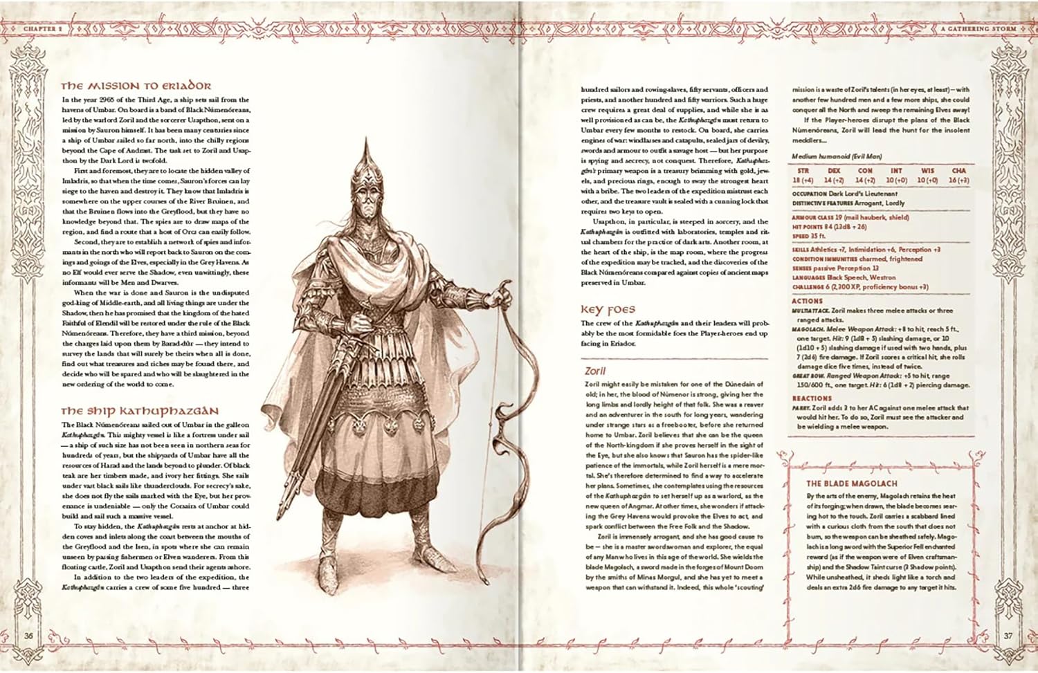 Free League Publishing The Lord of The Rings Roleplaying 5E: Ruins of Eriador - Campaign Module - Supplemental Hardback RPG Book, LOTR, Free League PublishingF