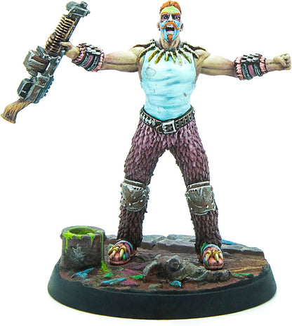 Modiphius: Fallout: Wasteland Warfare: Raiders Pack Top Dogs - 3 Figures, Nuka World Wave, 32mm Multi-Part Resin Unpainted Miniatures