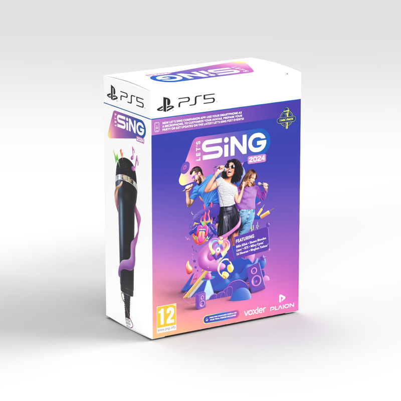 Let's Sing 2024 – 1 Mic Pack (PlayStation 5) PlayStation 5 + 1 Mic Pack